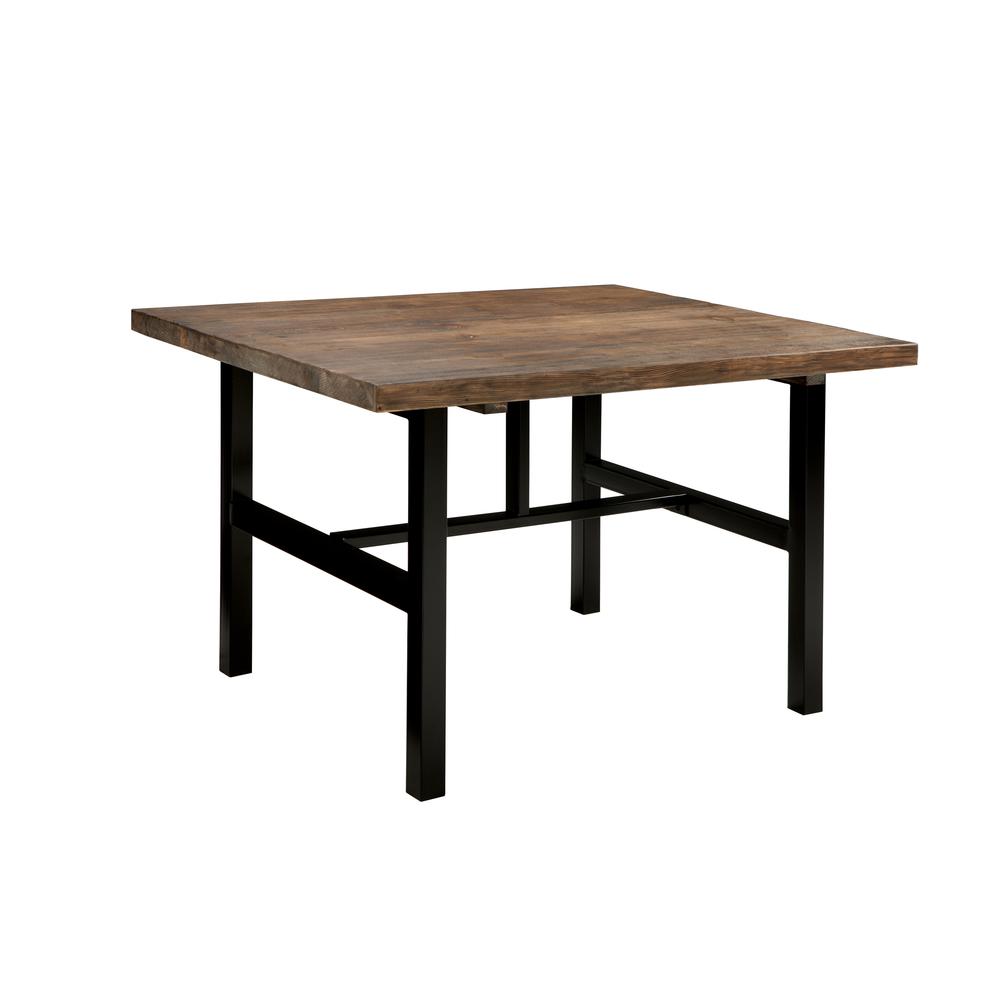 Pomona Metal and Reclaimed Wood Dining Table. Picture 2