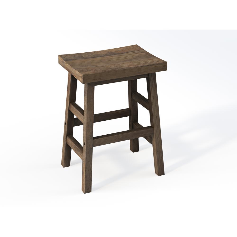 Pomona 26"H Reclaimed Wood Counter Stool. Picture 1