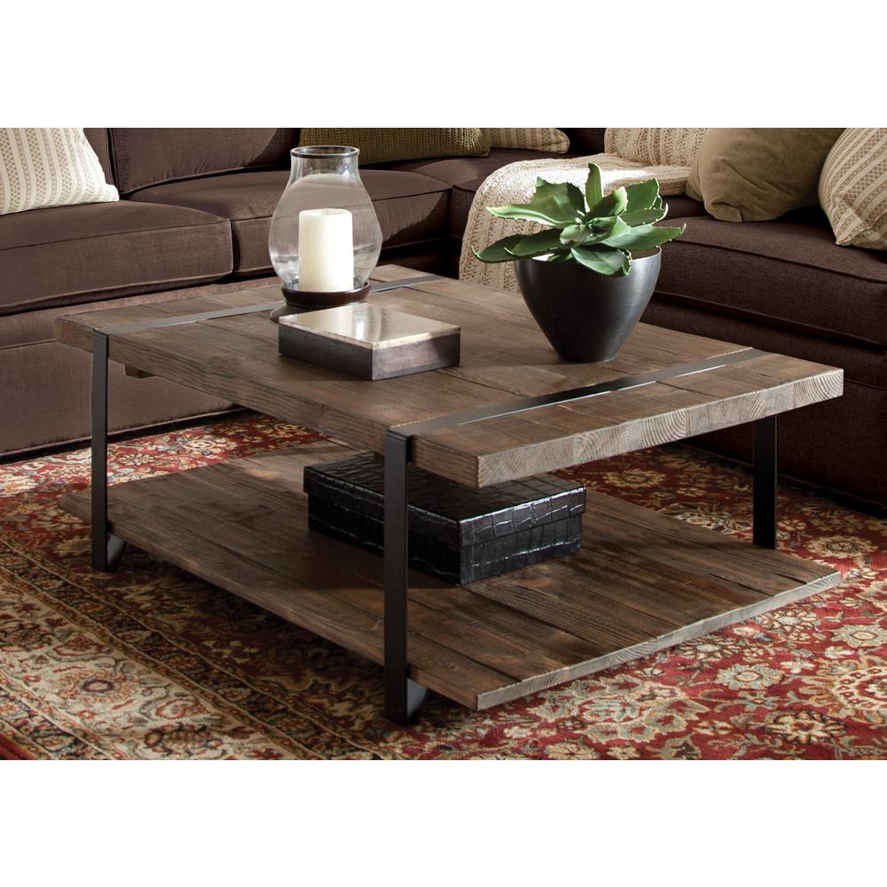 Modesto 48"L  Reclaimed Wood Coffee Table. Picture 2