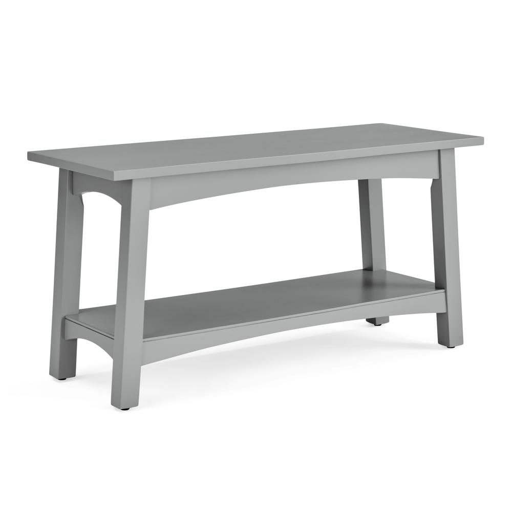 Craftsbury 36"W Wood Entryway Bench, Gray. Picture 1