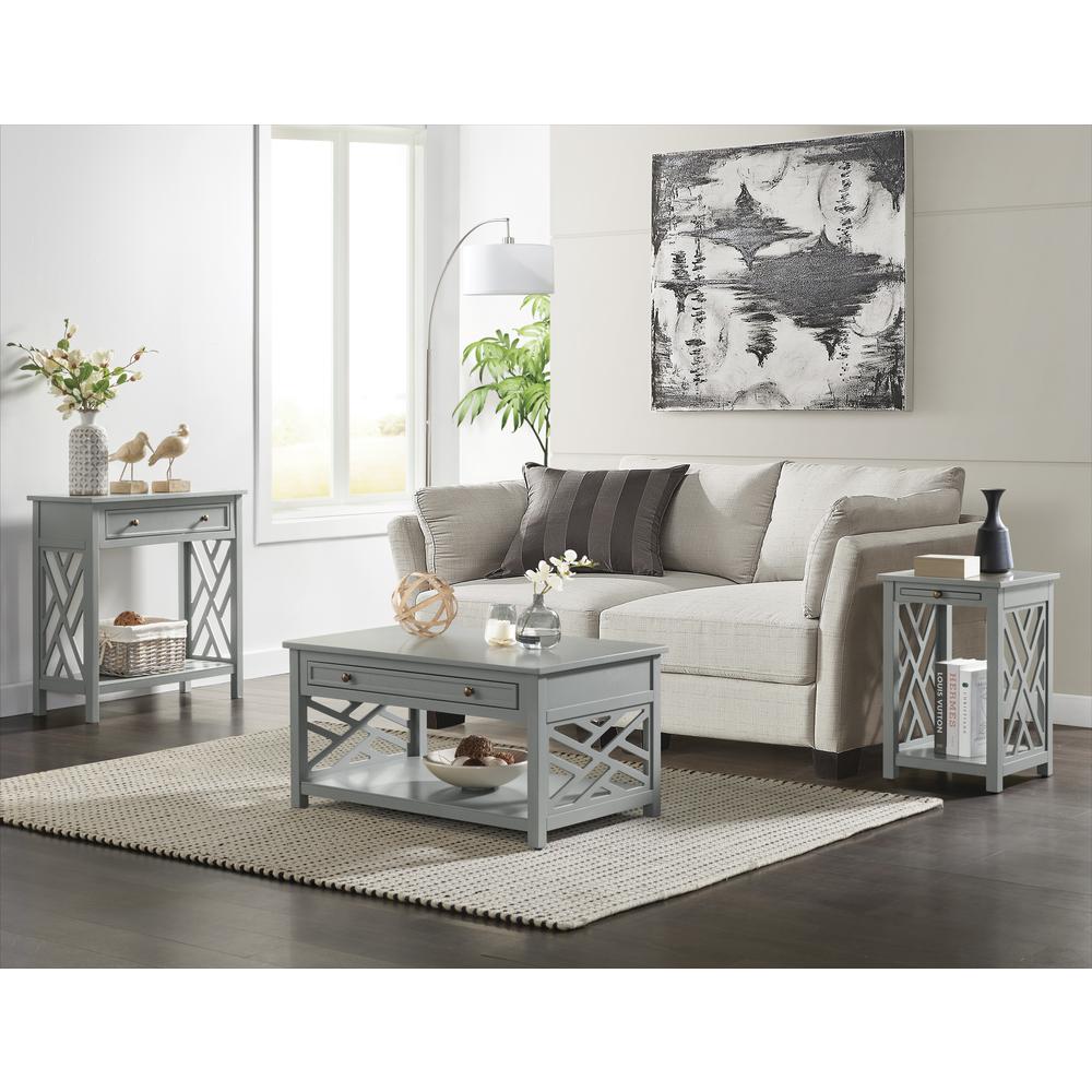Coventry 36" Coffee Table, End Table with Tray and Console/TV Table - Set of 3. Picture 13