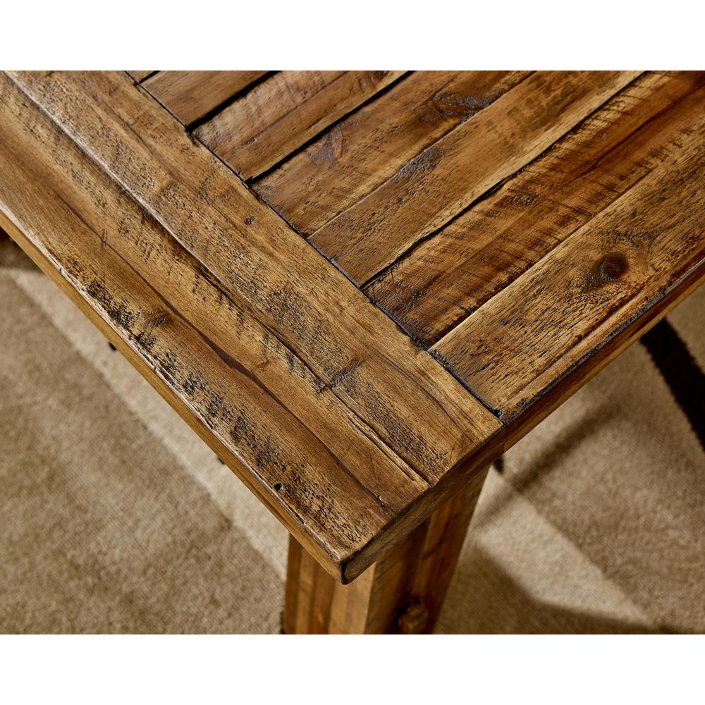 Durango Industrial Wood 48"L Coffee Table and Two End Tables, Set of 3. Picture 11