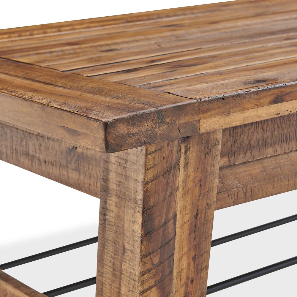 Durango 48"L Industrial Wood Coffee Table. Picture 5