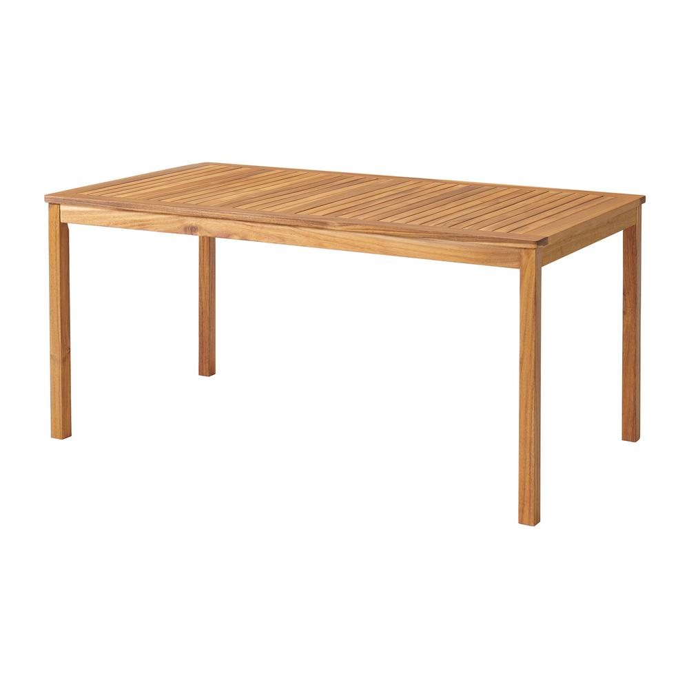 Okemo Acacia Wood Outdoor Dining Table. Picture 2