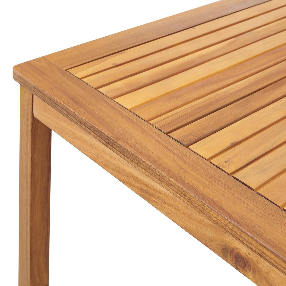 Okemo Acacia Wood Outdoor Dining Table. Picture 4