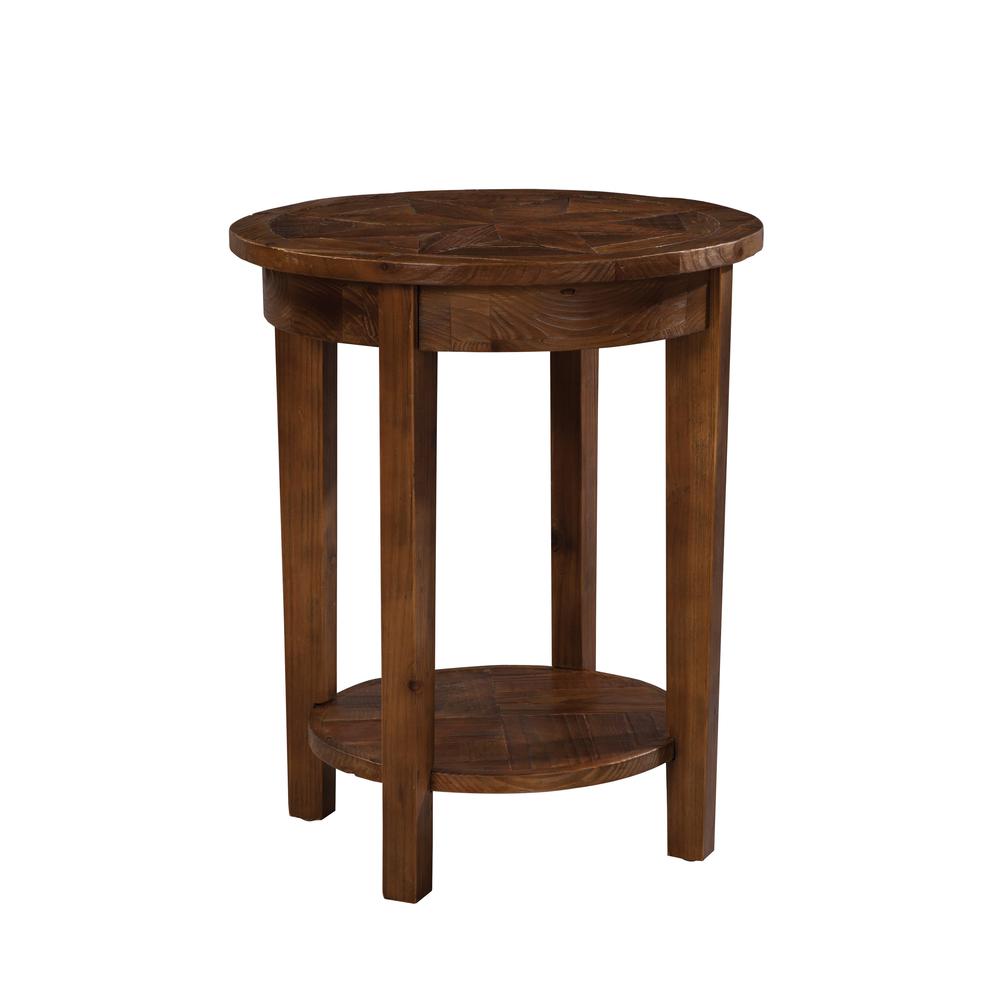 Revive - Reclaimed Round End Table, Natural. Picture 7