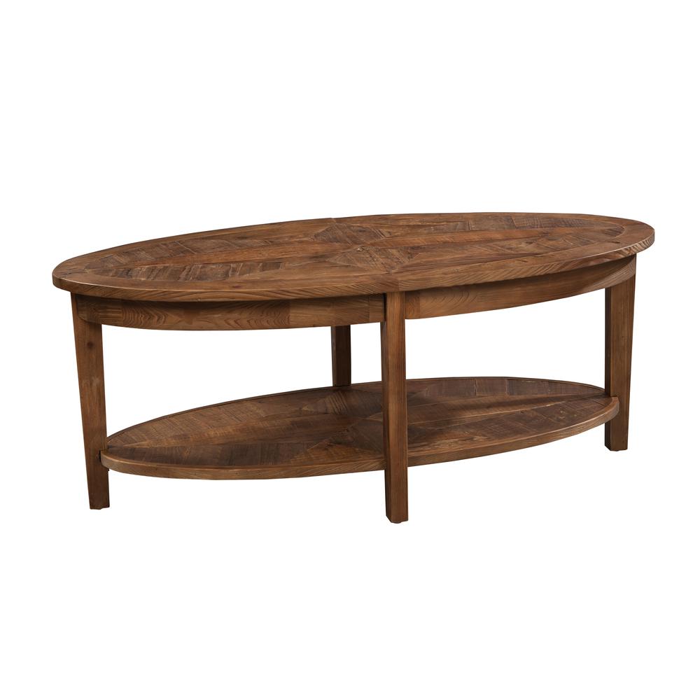 Revive - Reclaimed 48" Oval Coffee Table, Natural. Picture 7