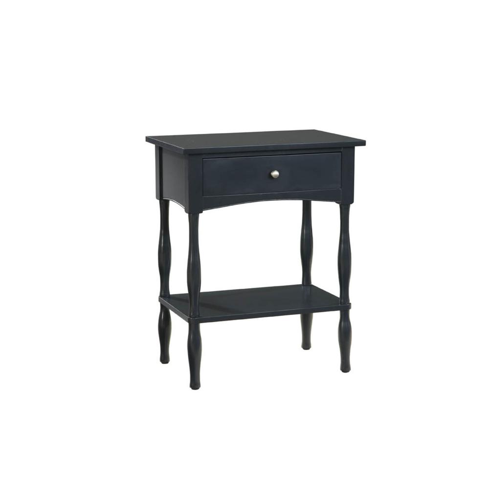 Shaker Cottage End Table, Charcoal Gray. Picture 1