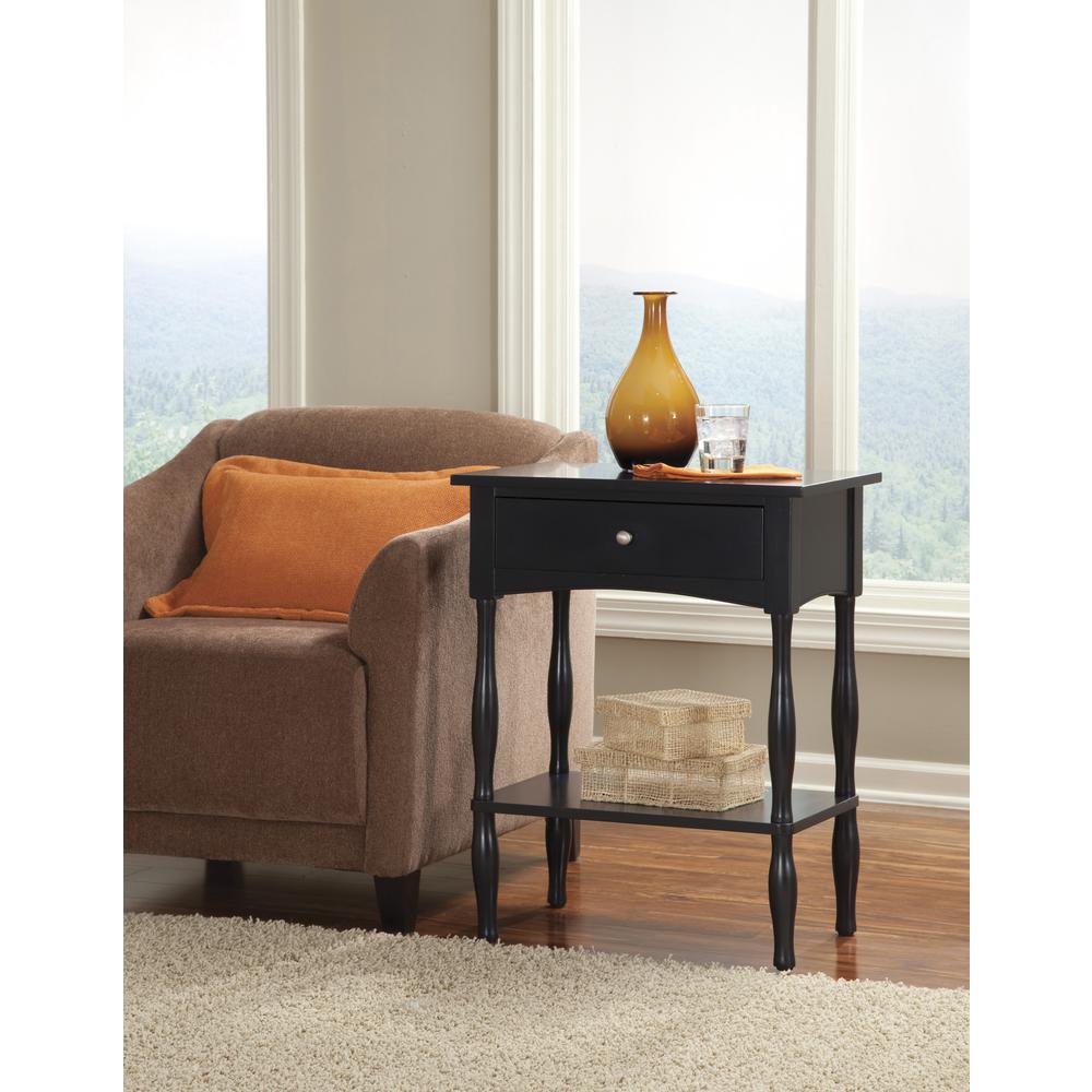 Shaker Cottage End Table, Charcoal Gray. Picture 2