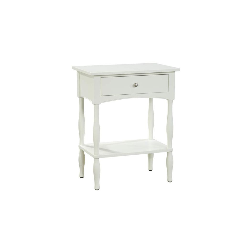 Shaker Cottage End Table, Ivory. Picture 1