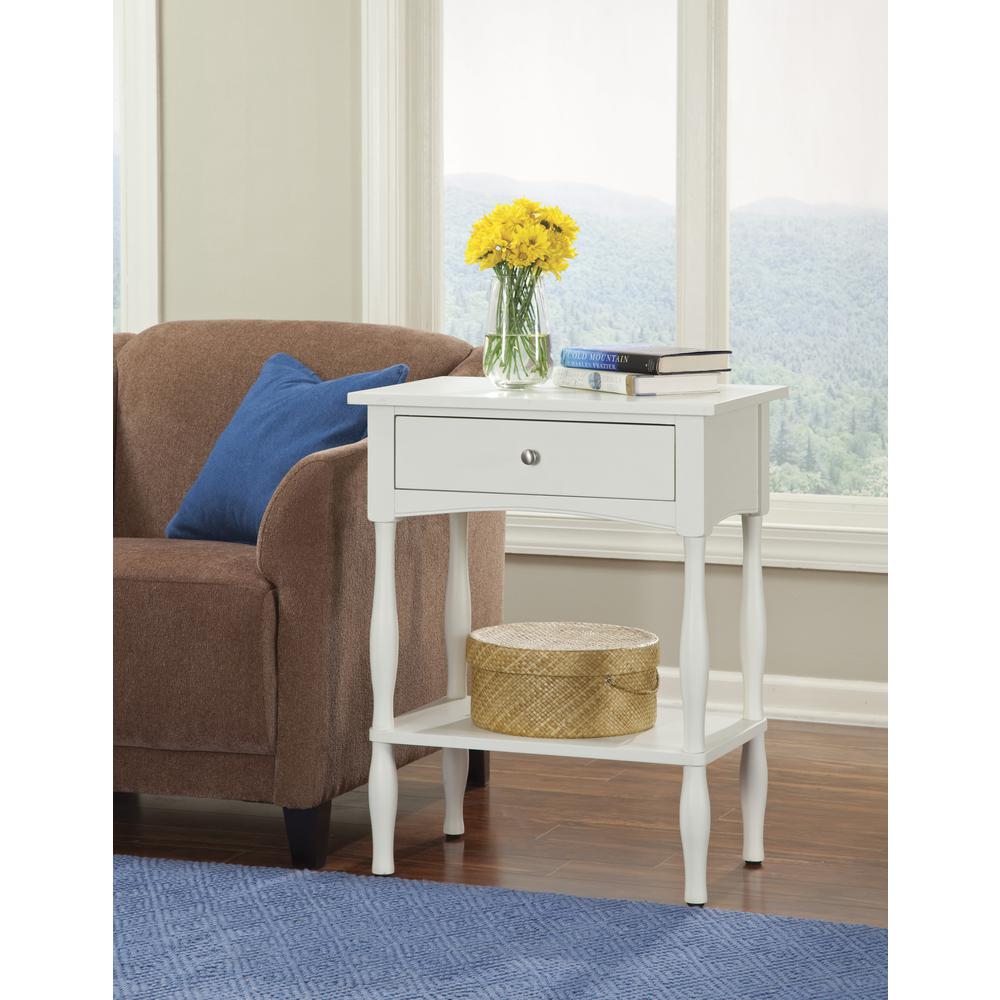 Shaker Cottage End Table, Ivory. Picture 2