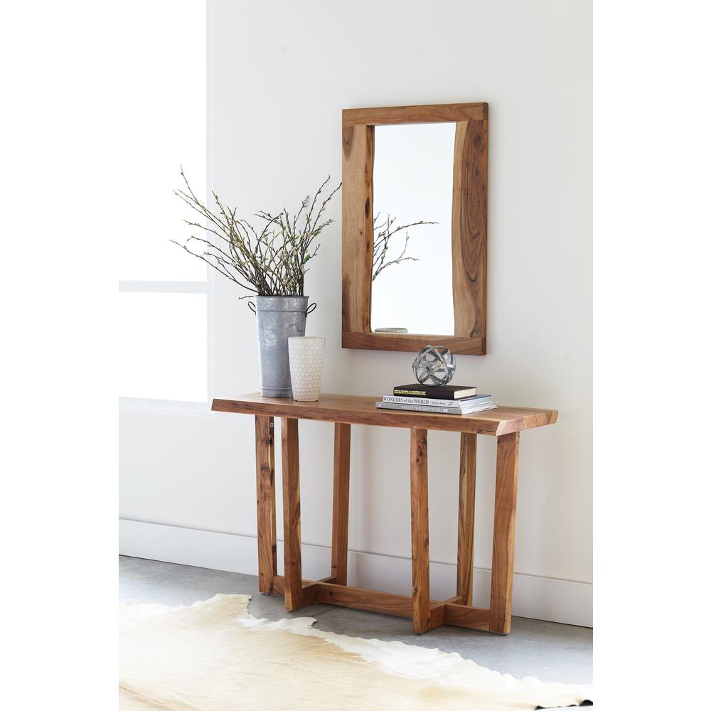 Berkshire Natural Live Edge Wood Media Console Table. Picture 4