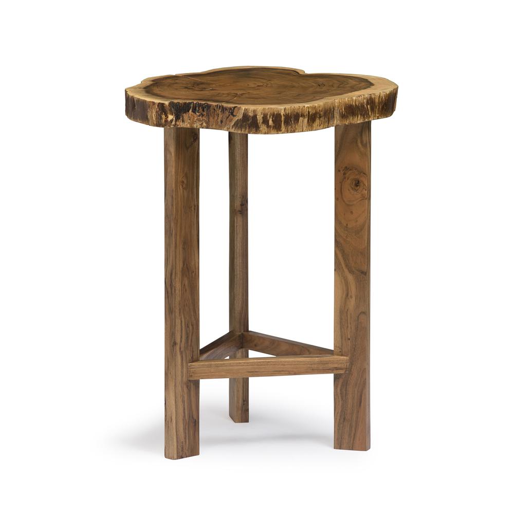 Berkshire Natural Live Edge Wood Round End Table. Picture 1