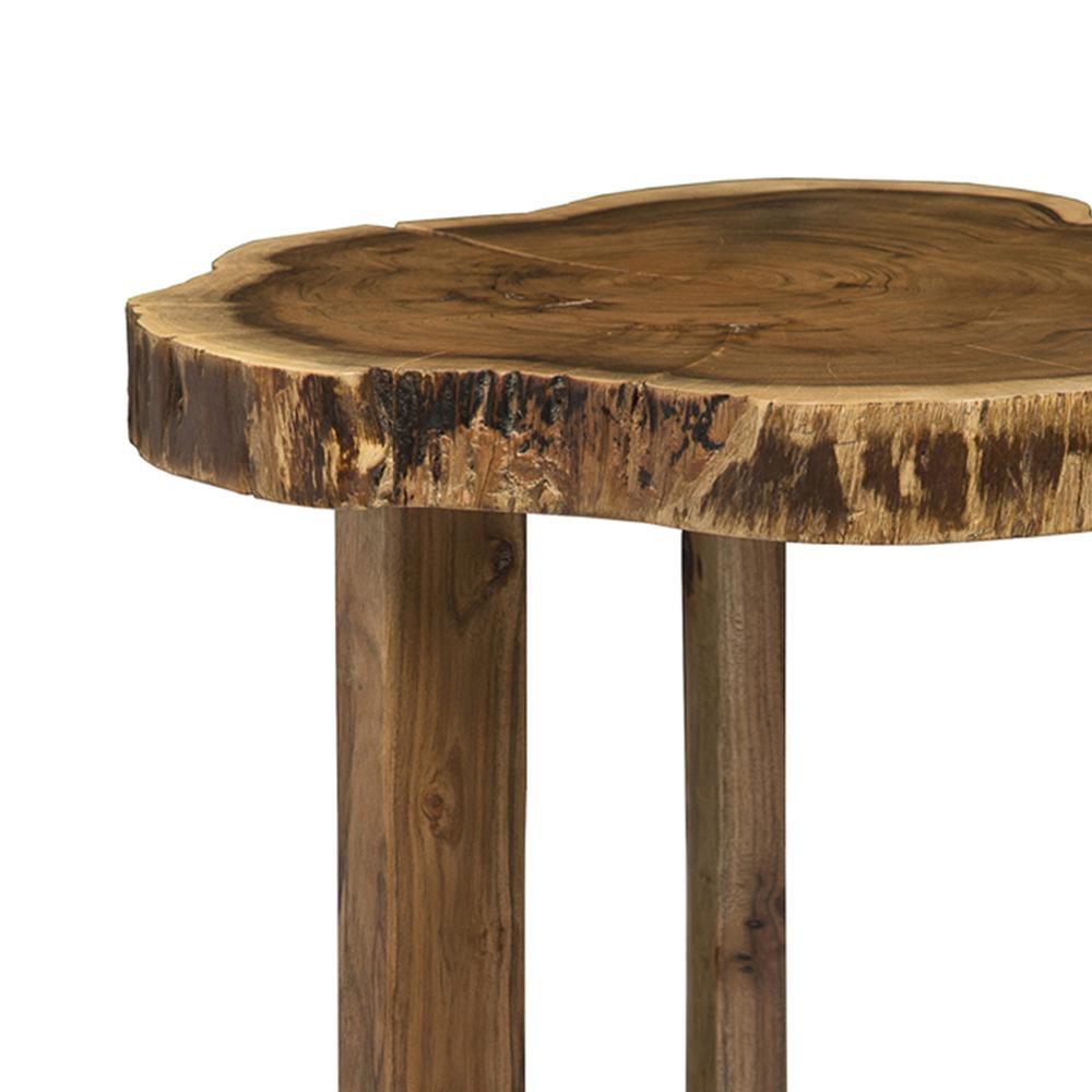 Berkshire Natural Live Edge Wood Round End Table. Picture 2