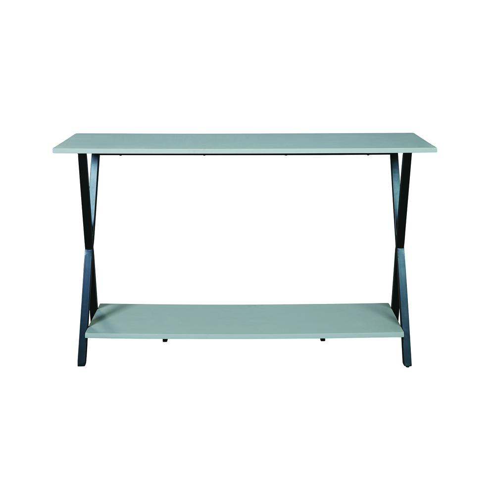 Cornerstone Wood with Concrete-Coating Media TV/Console Table. Picture 1
