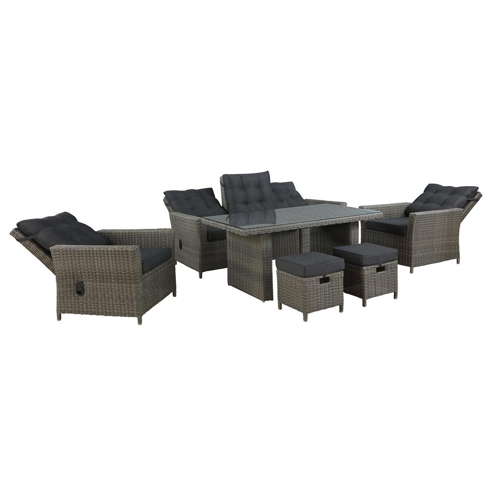 Asti All-Weather Wicker 6-Piece Outdoor Seating Set. Picture 3