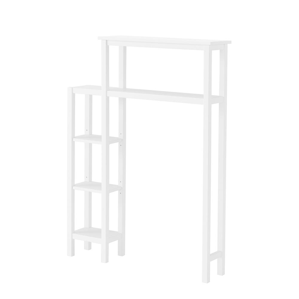 Dover Over Toilet Organizer with Side Shelving, Bathroom Shelf with 2 Towel Rods. Picture 6