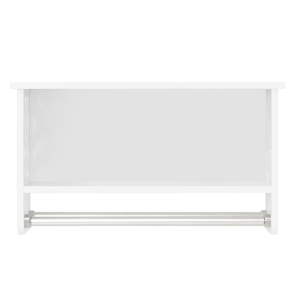 Coventry 25"W x 14"H Bath Shelf with Two Towel Rods. Picture 3