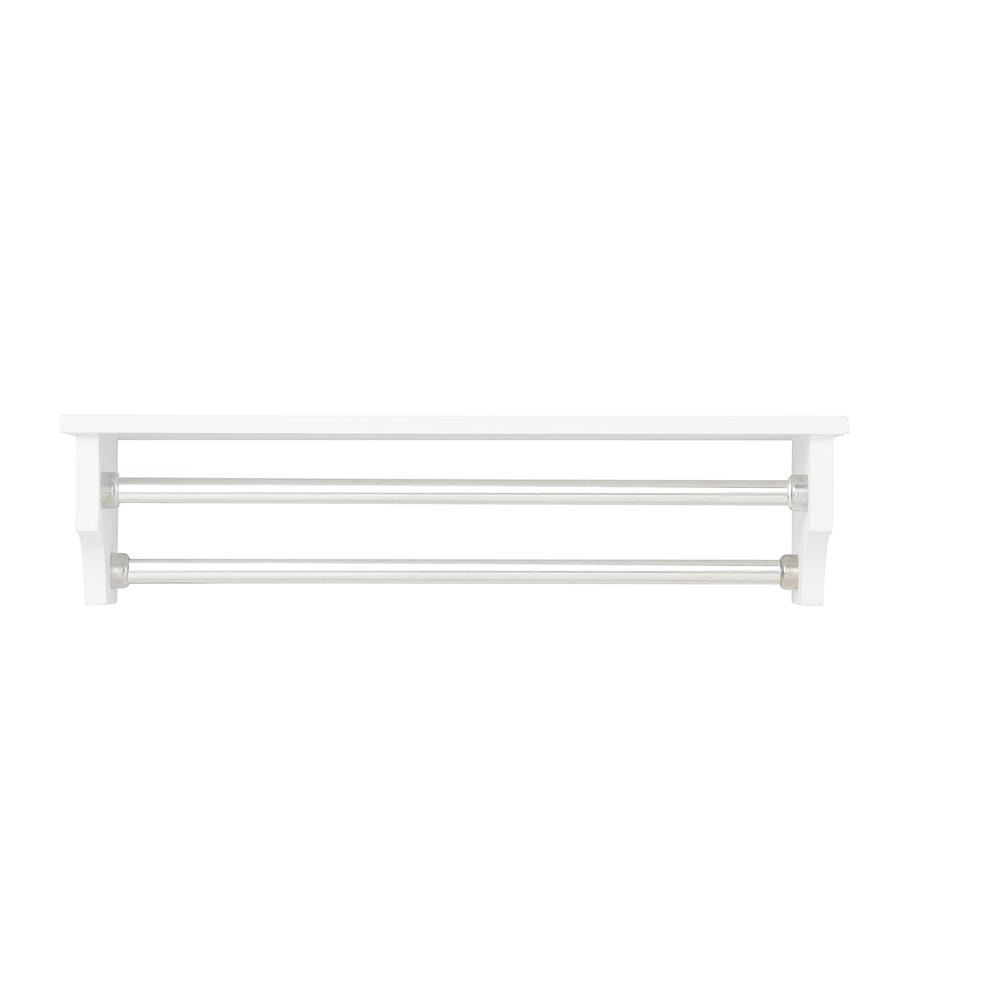 Dover Over Toilet Organizer with Open Shelving, Bathroom Shelf with 2 Towel Rods. Picture 8