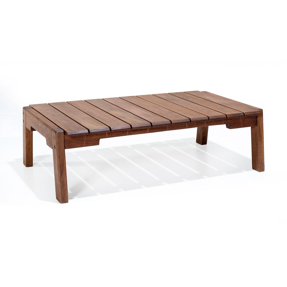 Otero Eucalyptus Wood Outdoor Set with 3-Seat Bench, 2-Seat Bench, Armchair and Coffee Table. Picture 10