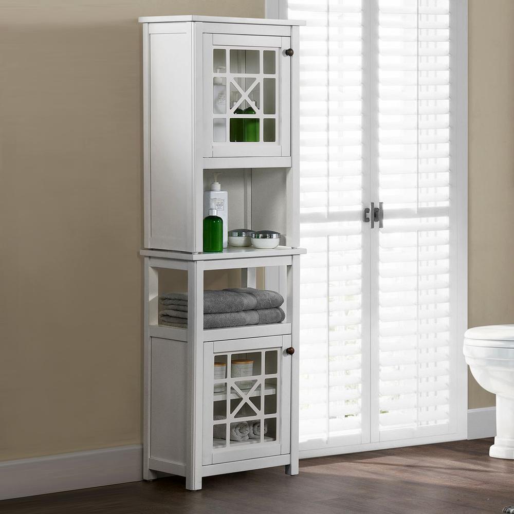 Derby Bath Deluxe Storage Cabinet with Hutch. Picture 2