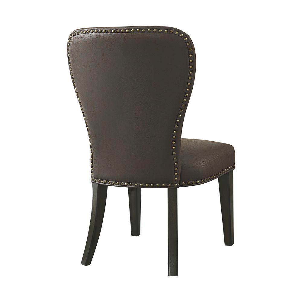 Savoy Upholstered Dining Chairs, Espresso (Set of 2). Picture 5