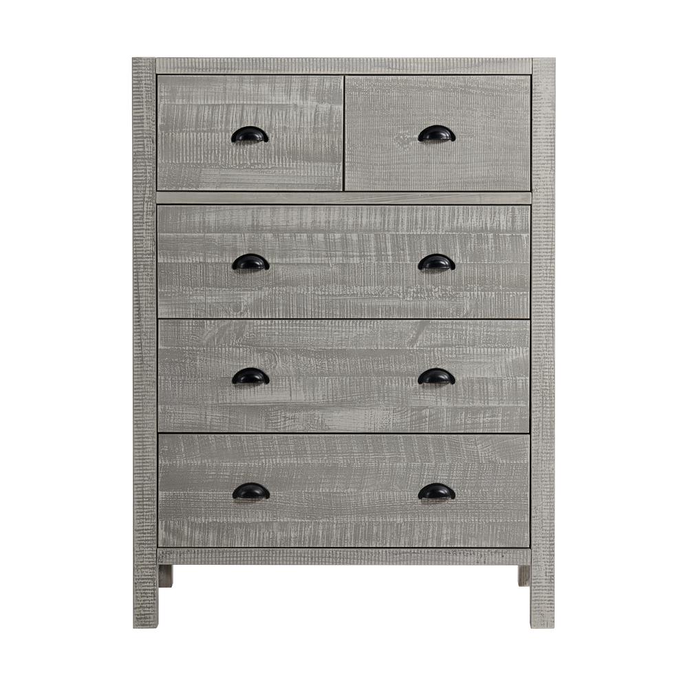 Windsor 5-Drawer Chest of Drawers, Driftwood Gray. Picture 3