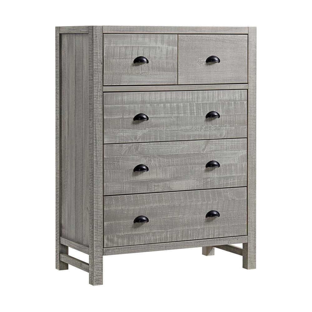 Windsor 5-Drawer Chest of Drawers, Driftwood Gray. Picture 1