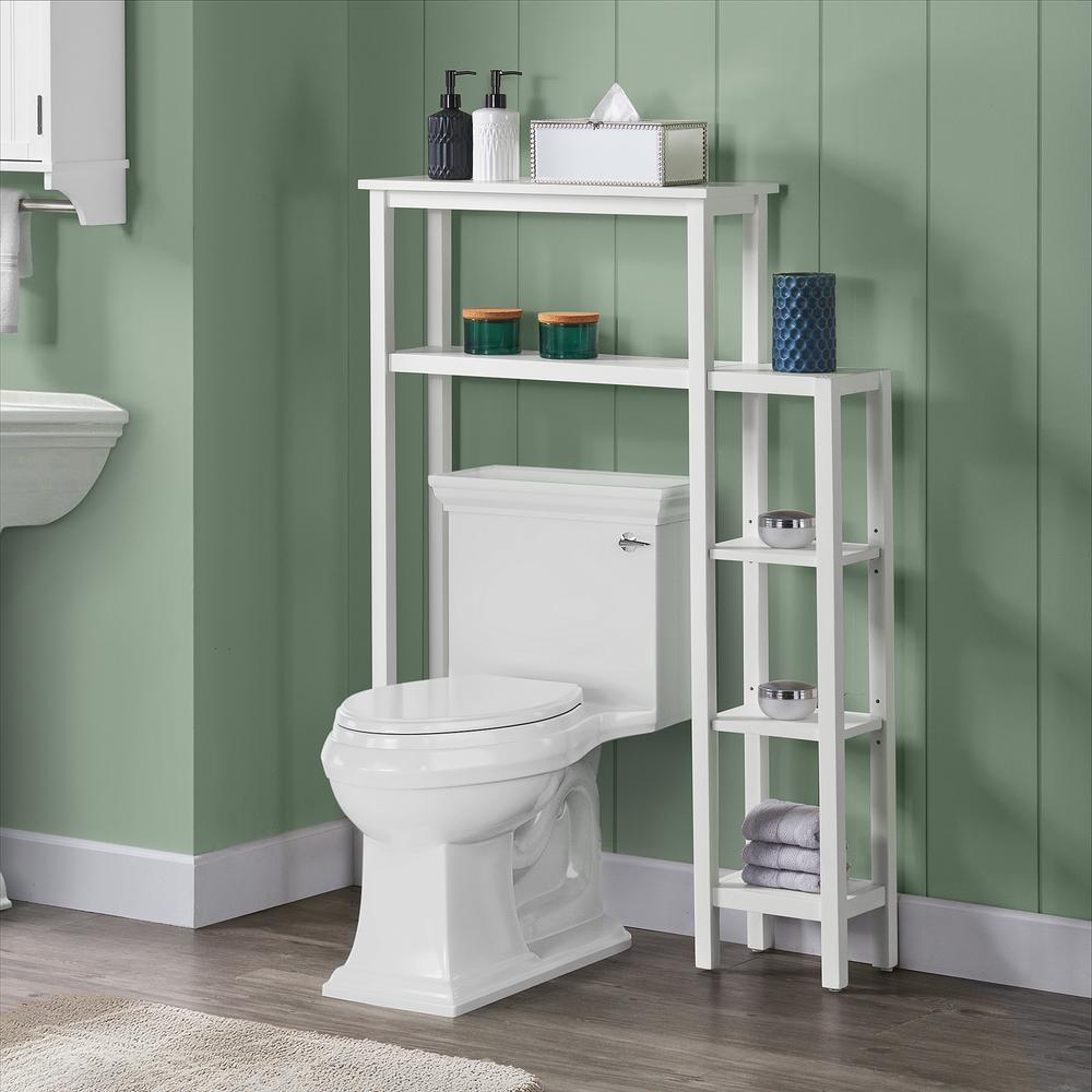 Dover Over Toilet Organizer with Side Shelving. Picture 2