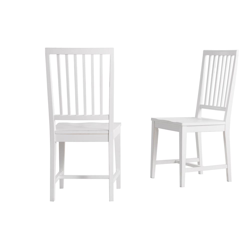 Vienna Wood Dining Chairs, White (Set of 2). Picture 1