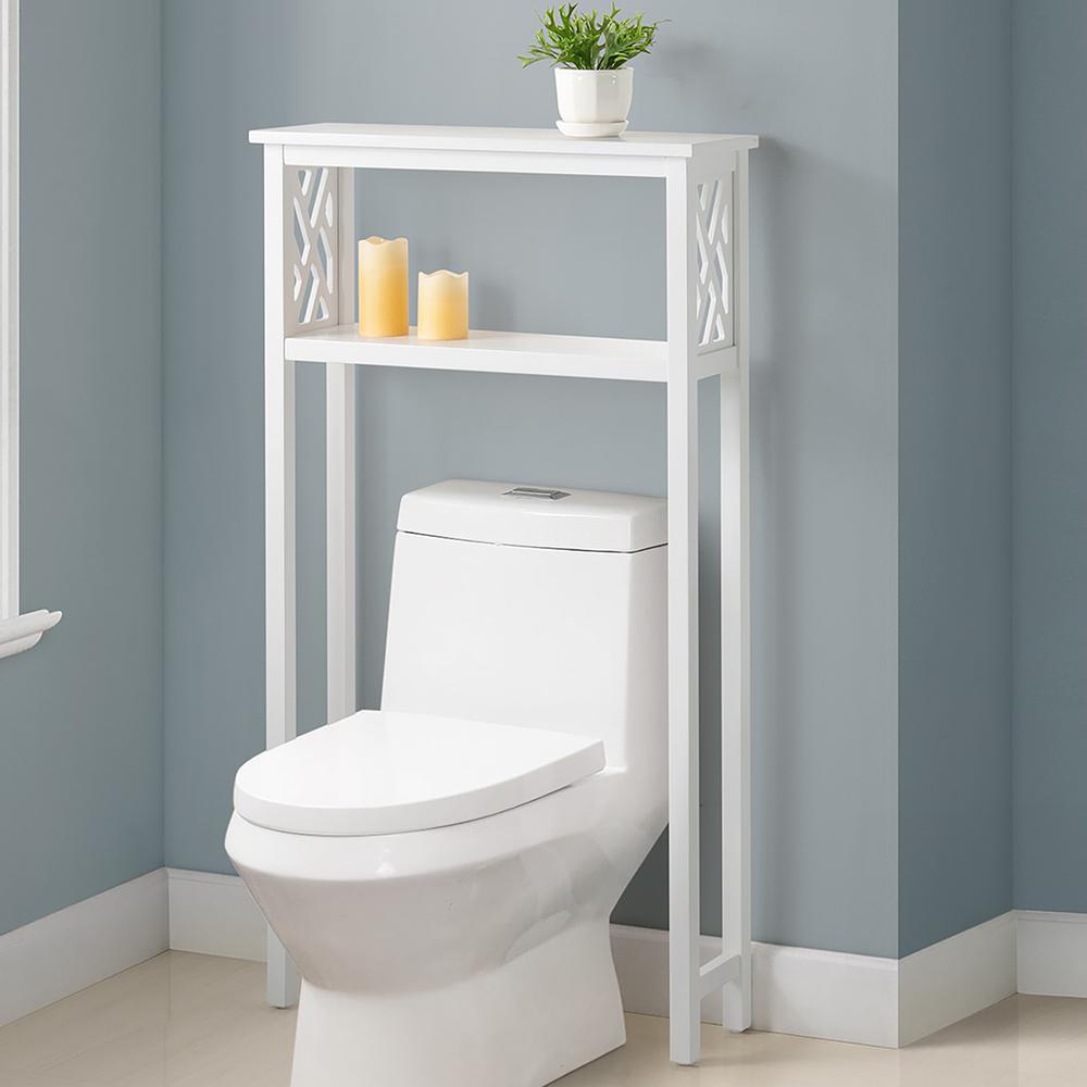 Coventry 27"W x 48"H Bathroom Over Toilet Open Storage Shelf. Picture 2