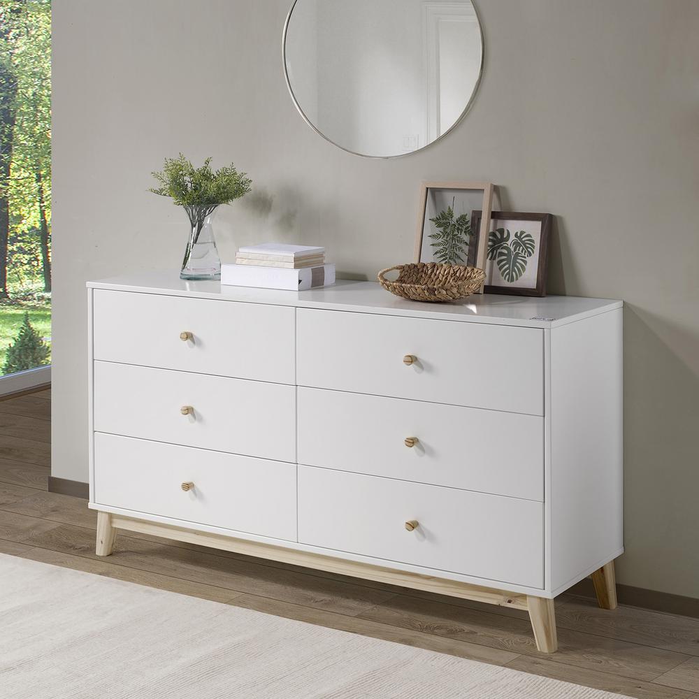 MOD 60"W 6-Drawer Double Dresser. Picture 2