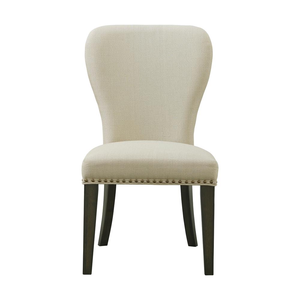 Savoy Upholstered Dining Chairs, Cream (Set of 2). Picture 2