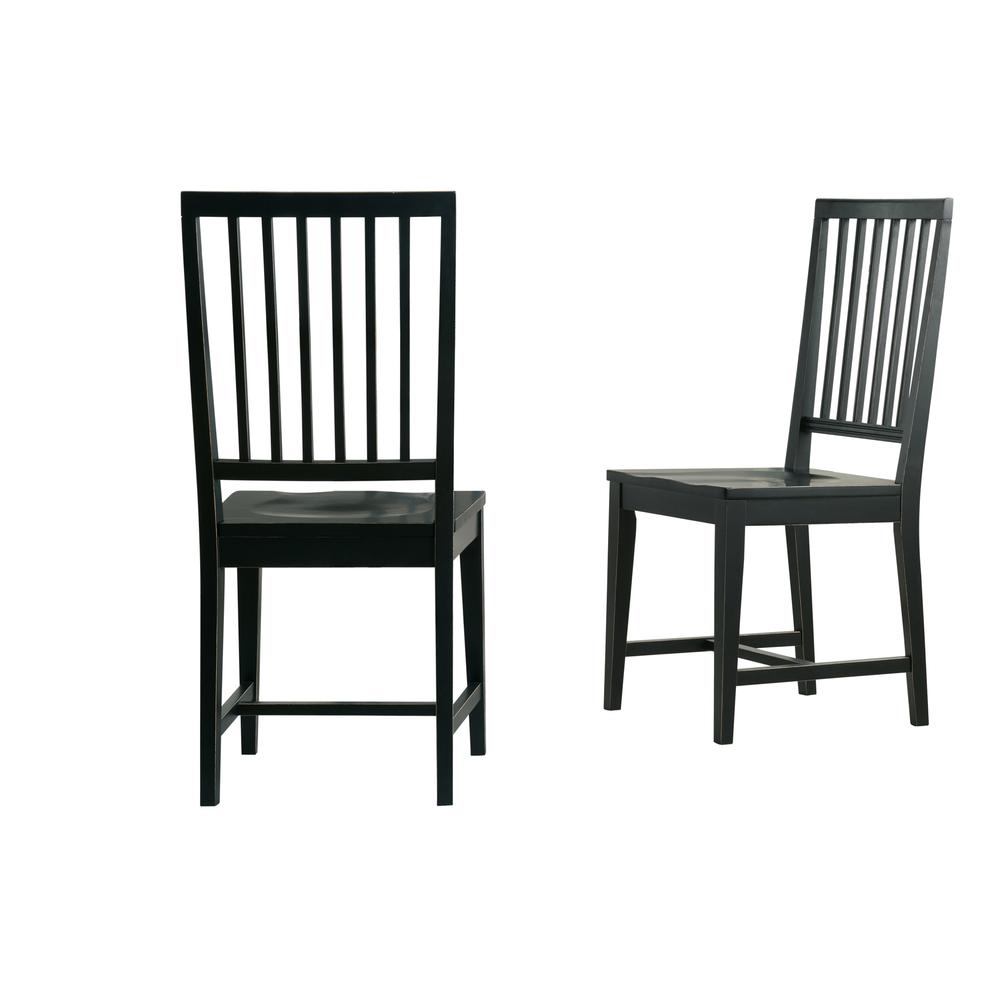 Vienna Wood Dining Chairs, Black (Set of 2). Picture 1