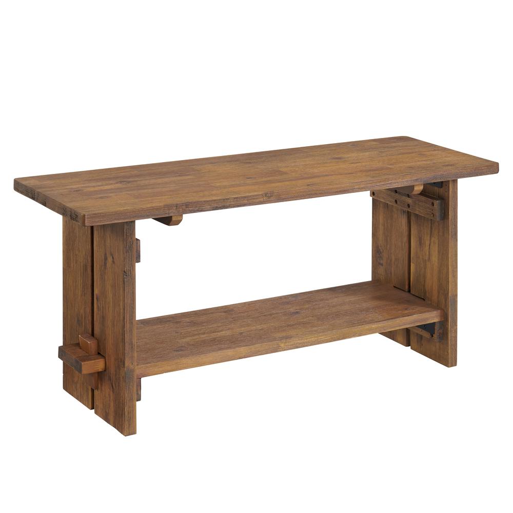 Bethel Acacia Wood 40"W Bench. Picture 1