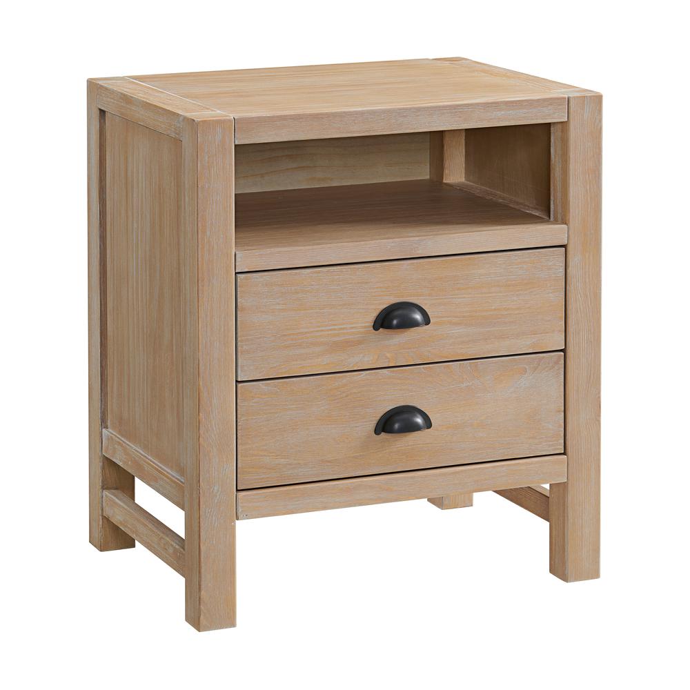 Arden 2-Drawer Wood Nightstand. Picture 2