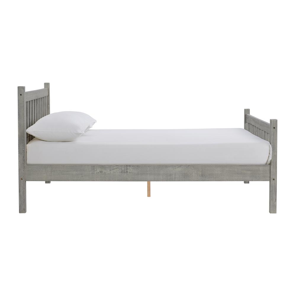 Windsor Wood Slat Full Bed, Driftwood Gray. Picture 7