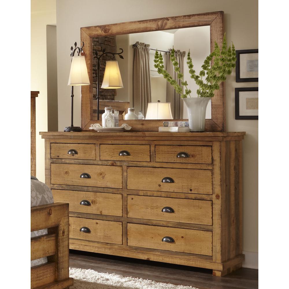 Drawer Dresser and Mirror. Picture 1