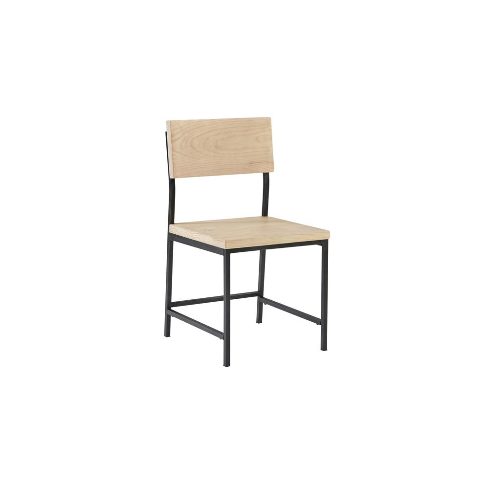 Wood/Metal Dining Chair - Natural- A103-41N. The main picture.