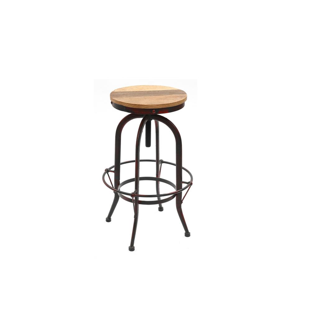Adjustable Swivel Stool-Red -1/CTN. Picture 1
