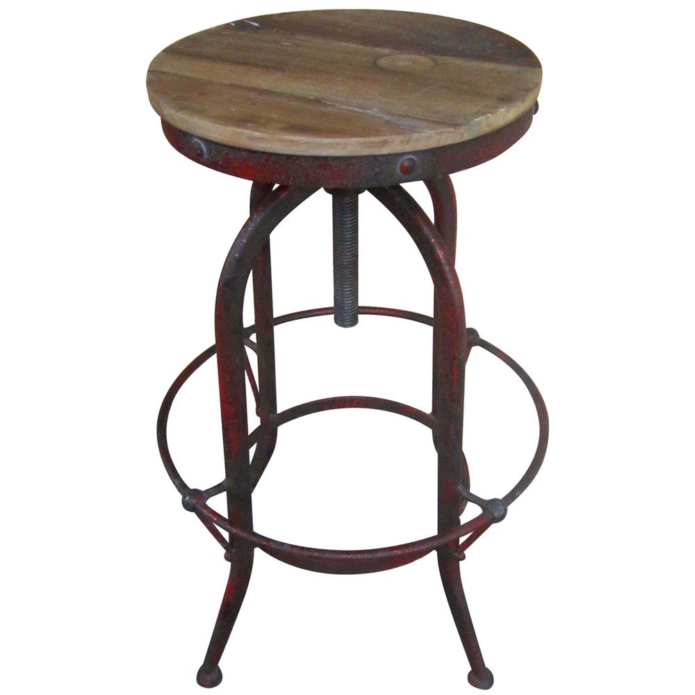 Adjustable Swivel Stool-Red -1/CTN. Picture 2