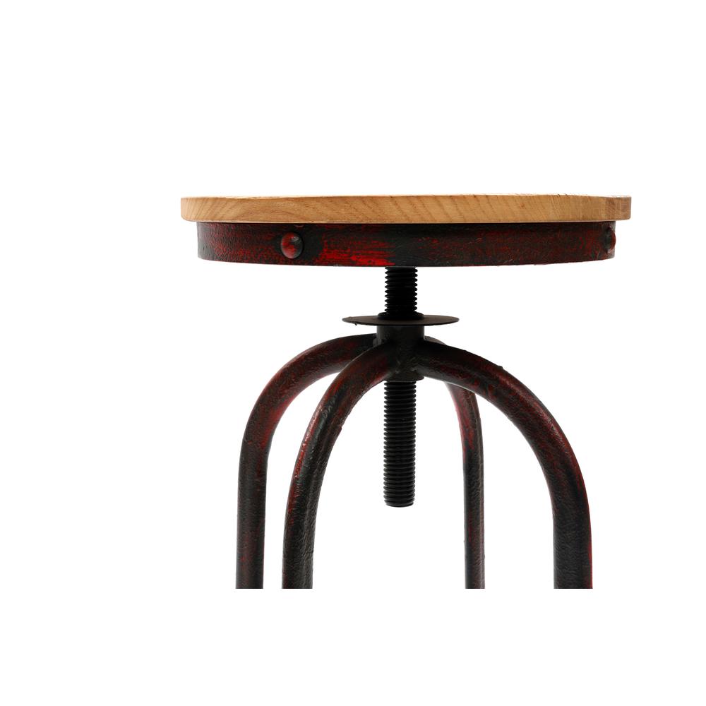 Adjustable Swivel Stool-Red -1/CTN. Picture 3