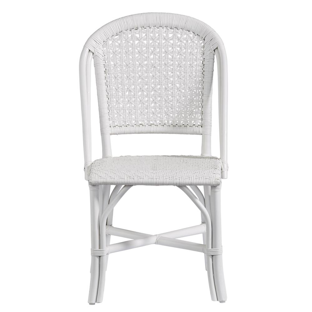 Accent Side Chair (2/CTN), White. Picture 1