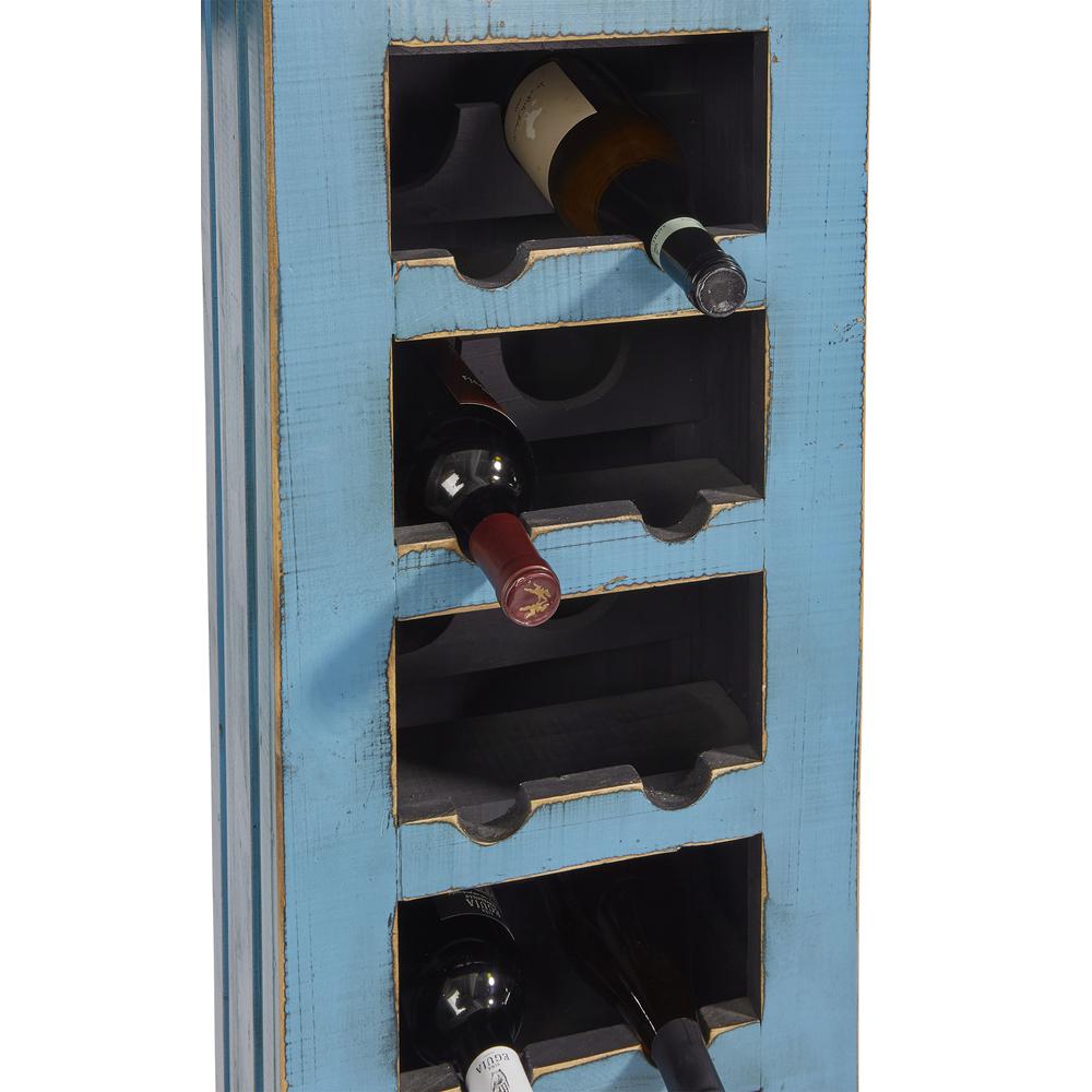 Wine Cabinet - Antique Aqua- A517-20A. Picture 1