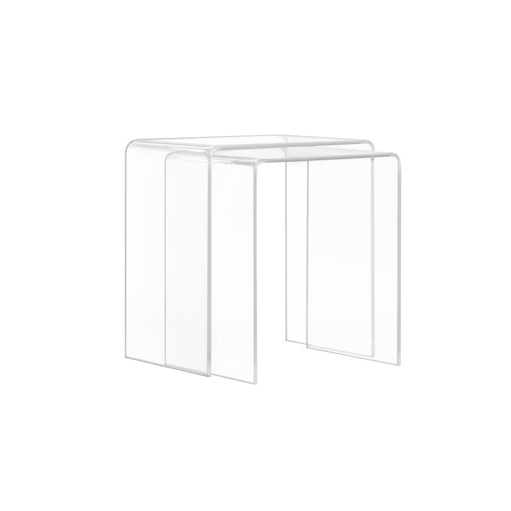 Acrylic Nesting Tables - Set of 2. Picture 1