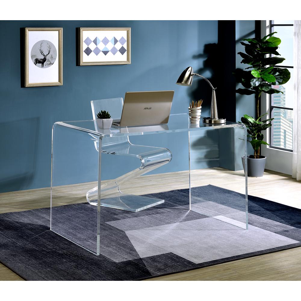 Acrylic Office Desk. Picture 3