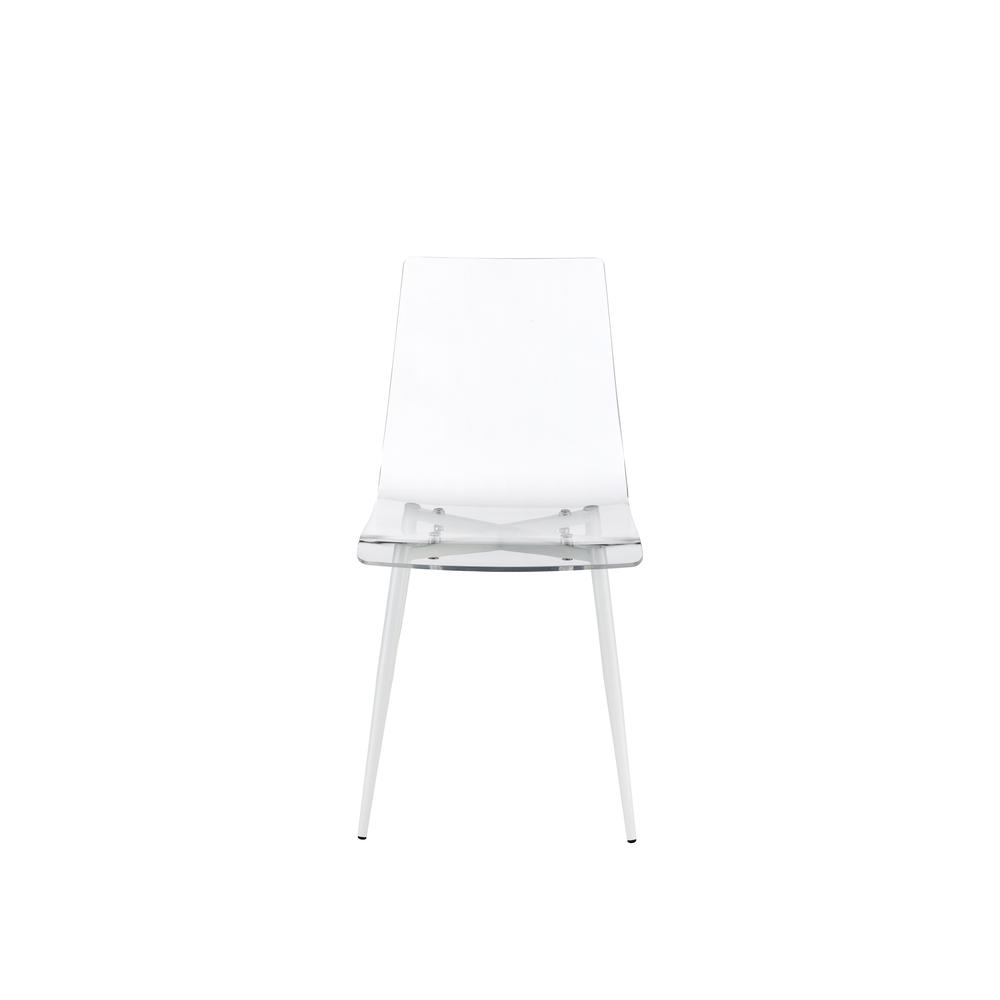 Acrylic Dining Chair-White 2/CTN. Picture 3