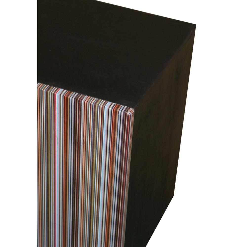 Nightstand- 1 Cabinet - Black/Multi. Picture 4