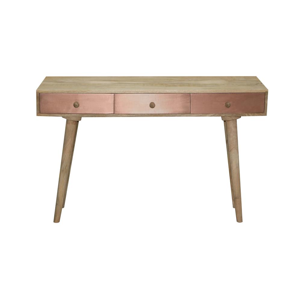 Sofa/Console Table, Tan/Copper. Picture 4
