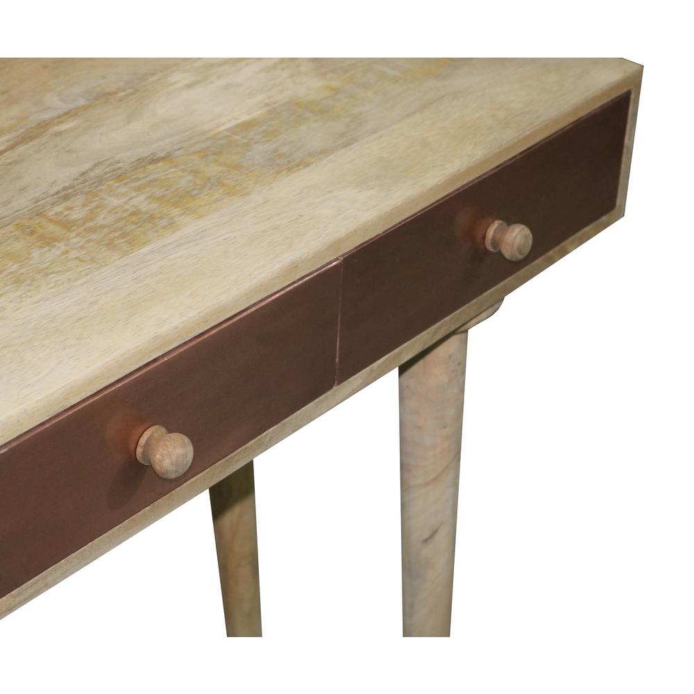 Sofa/Console Table, Tan/Copper. Picture 2